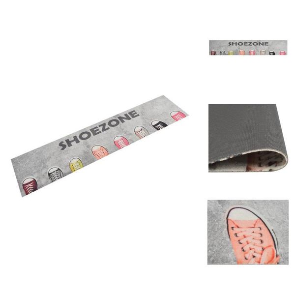 Vidaxl Tappeto Da Cucina Lavabile Shoezone 60X300 Cm In Velluto - Zerbini-image