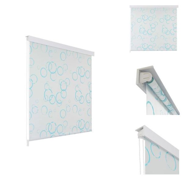 Vidaxl Tenda A Rullo Per Doccia 140X240 Cm Con Motivo A Bolle - Tende Da Doccia-image