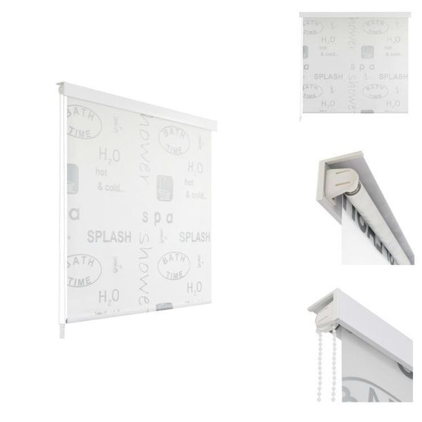 Vidaxl Tenda A Rullo Per Doccia 80X240 Cm Splash Design - Tende Da Doccia-image
