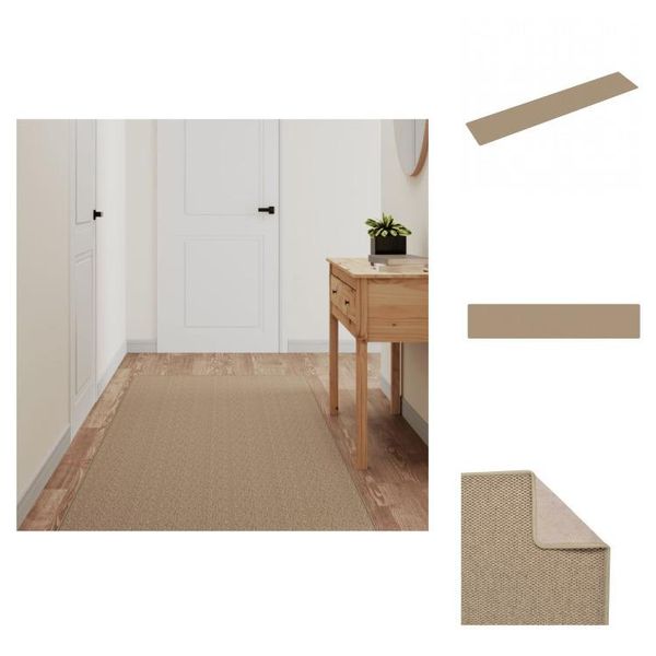 Vidaxl Tappeto A Correre In Sisal Color Sabbia 80X400 Cm - Tappeti-image