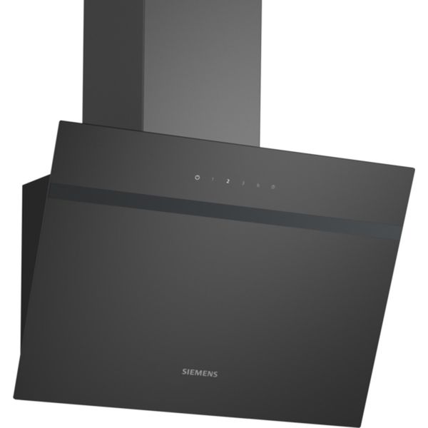 Siemens Iq100, Montaggio A Parete, 60 Cm, Vetro Trasparente Stampato Nero, LC65KDK60-image