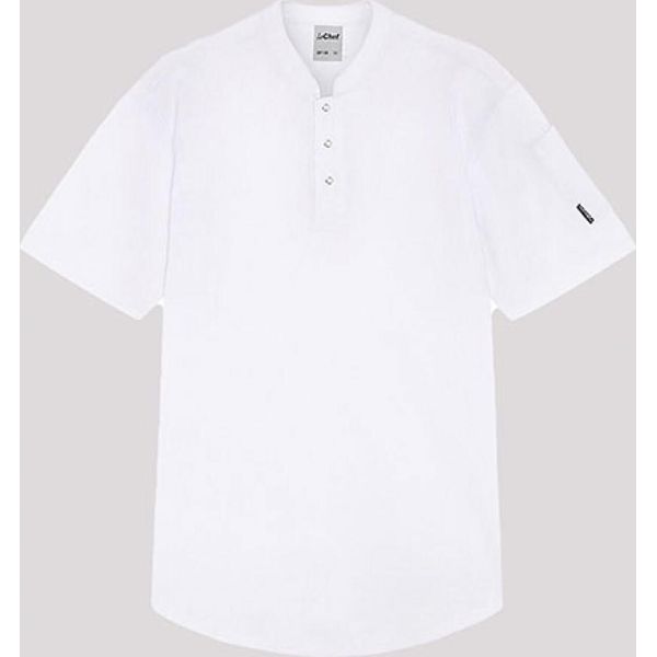 Le Chef DF130 | Camicia Da Cuoco In Piqué - Colore: Bianco - Taglia: Xxl-image