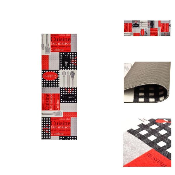 Vidaxl Tappetino Da Cucina Lavabile Cuisine 60X180 Cm - Tappetini Per Pavimenti-image