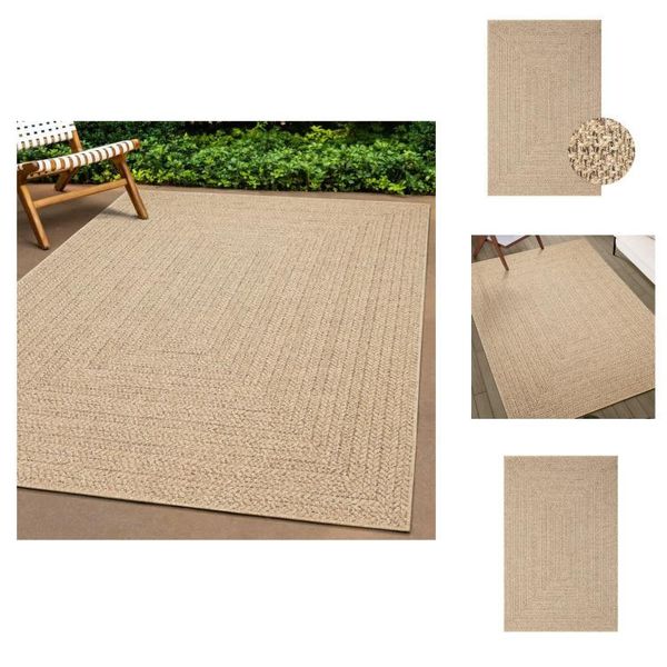 Vidaxl Tappeto 200X290 Cm Effetto Juta Per Interni Ed Esterni - Tappeti-image