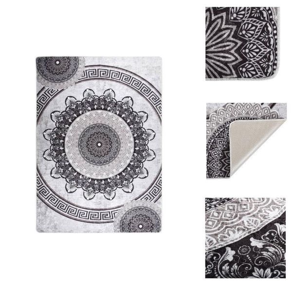 Vidaxl Tappeto Lavabile 120X180 Cm Multicolore Antiscivolo - Tappeti-image