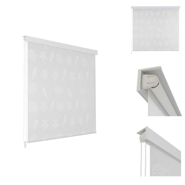 Vidaxl Tenda A Rullo Per Doccia 140X240 Cm Con Motivo A Stella Marina - Tende Da Doccia-image