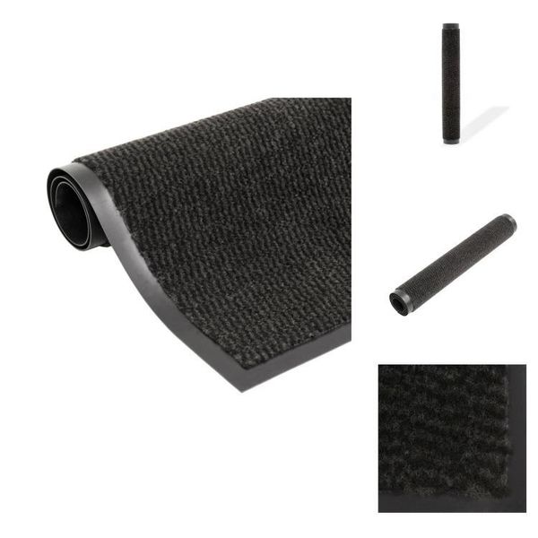 Vidaxl Tappeto Cattura-Sporco Rettangolare 80X120 Cm Nero - Zerbini-image