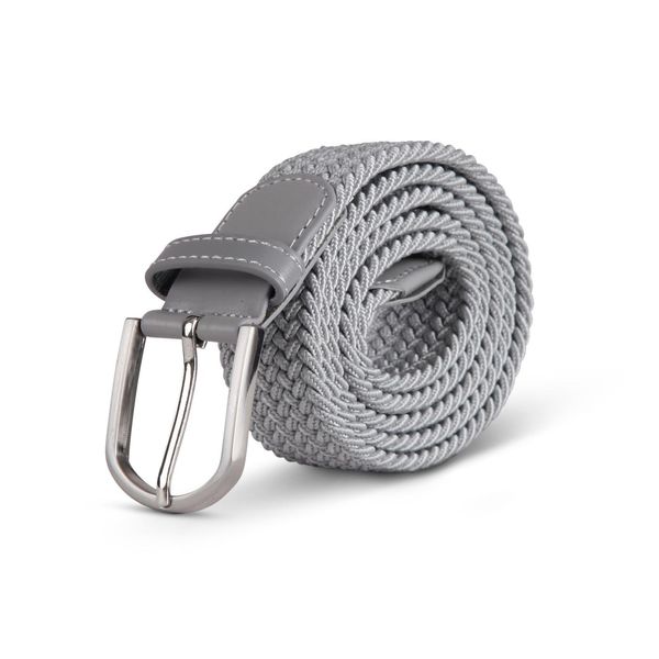 Cintura Elastica Hemmy (Lunghezza: 85Cm) Cintura Intrecciata Argento - Cintura In Tessuto Elastico Cintura Elastica Senza Fori Unisex Regolabile All'infinito-image