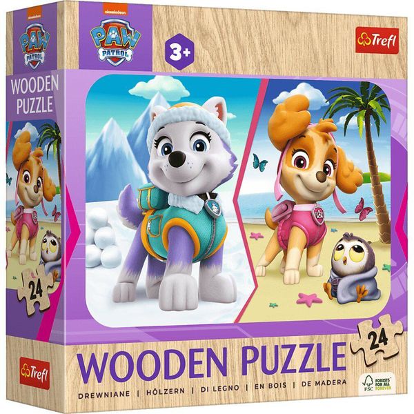Puzzle In Legno Trefl Con I Paw Patrol: Mä Dchen Patrouille 24 Pezzi-image