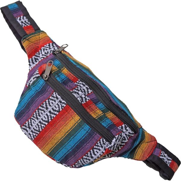 Elegante Borsa Etno Bum Borsa A Cintura Borsa Hip Bag Fatta A Mano In Nepal-image