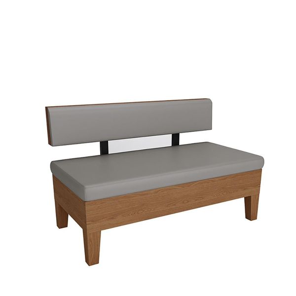 Sedia Da Pranzo Commerciale, Sedia Divano, Per Gastronomia E Ristoranti, Sedia Da Pranzo Imbottita E Confortevole, Grigio 120*60*80 Cm-image