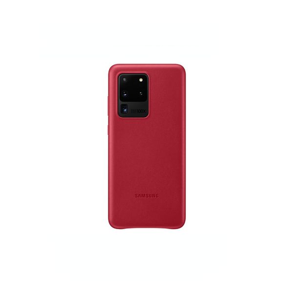 Samsung EF-VG988LREGEU Samsung Leather Cover Handy-Cover FüR Samsung Galaxy S20 Ultra Rot-image