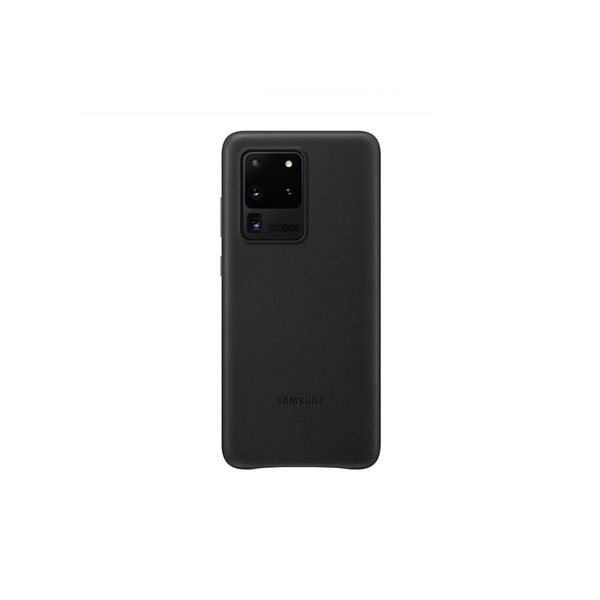 Samsung EF-VG988LBEGEU Samsung Leather Cover Handy-Cover FüR Samsung Galaxy S20 Ultra Schwarz-image