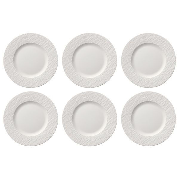 Villeroy & Boch Manufacture Rock Blanc Piatto Da Colazione 22 Cm Set Di 6 Bianco-image