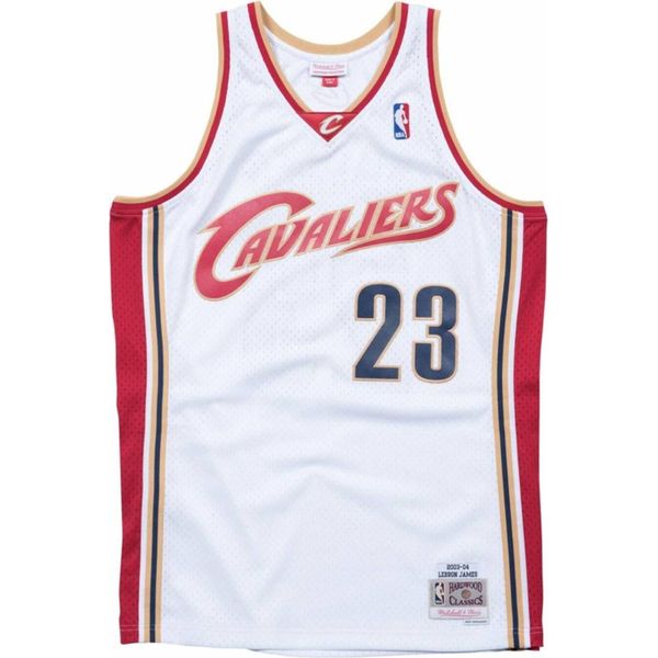 Mitchell & Ness Magliette Nba Cleveland Cavaliers 0304 Lebron James Swingman, SMJYCP19209CCAWHIT03LJA, Taglia: 193-image