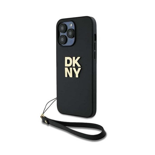 Dkny Dkhcp14Lpbswsk Iphone 14 Pro 6.1Czarny/Nero Custodia Rigida Da Polso Logo Stock-image