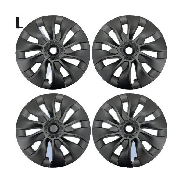 Cuffia Del Mozzo Per Tesla Model 3, Misura 18 Pollici, Colore Nero Opaco, Lr Nero Opaco-image
