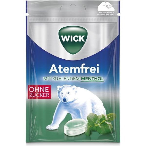 Wick Atemfrei Pastiglie Per La Gola Senza Zucchero Con Eucalipto E Mentolo 72G-image