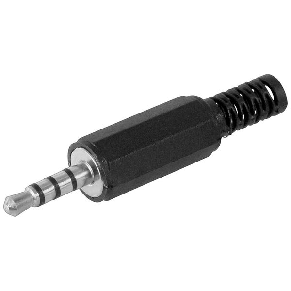 Goobay Klinkenstecker 3,5 Mm Stereo 4 Polig Plastik Mit Knickschutz (Bulk)-image