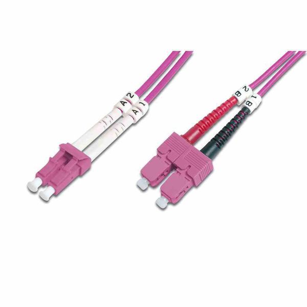 Digitus Lwl Patchkabel Lc -> Sc 3,00 M Multimodale Duplex OM4-image
