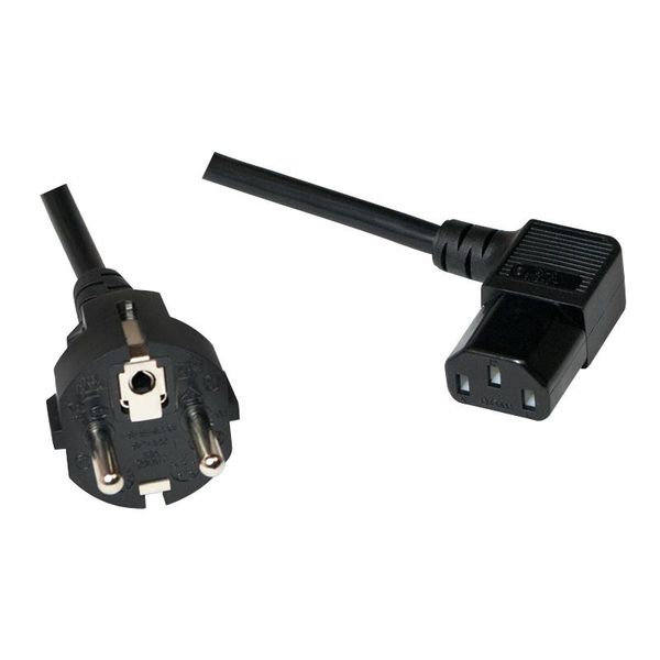 Logilink Logilink 3 M, Cee 7-7/C13 Nero Accoppiatore CEE7/7 C13-image
