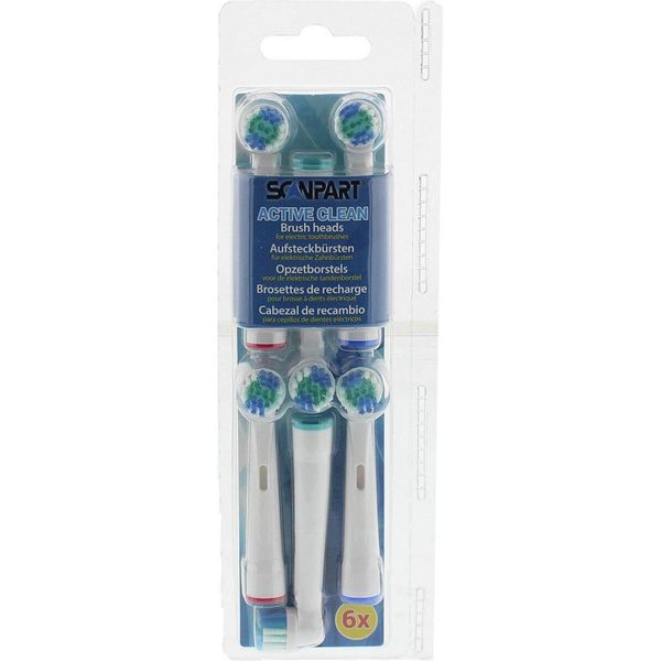 Scanpart 3304000019 Spazzolini Scanpart Compatibili Con Braun Essential-image