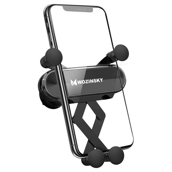 Wozinsky Supporto Telefono Auto A Gravità Per Griglia Di Ventilazione Nero (Wch-05)-image