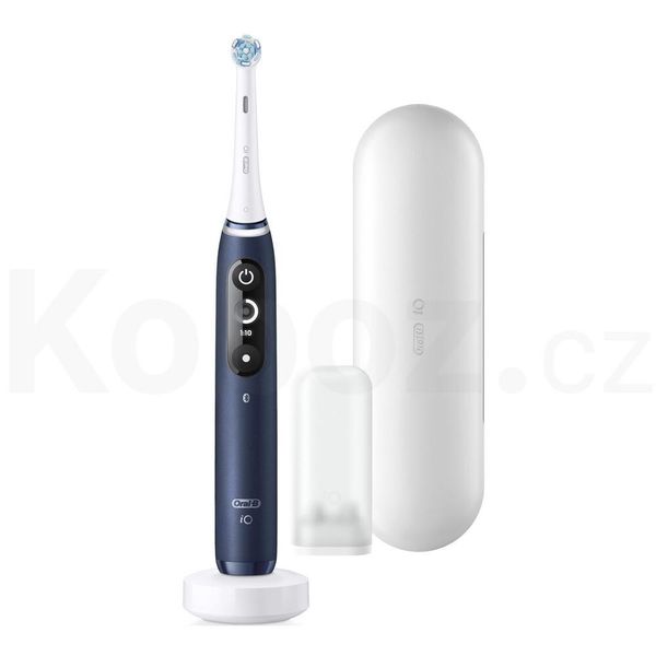Oral-B | Spazzolino Elettrico | Serie Io7 | Senza Filo | Per Adulti | Numero Di Testine Incluse 1 | Numero Di Modalità Di Spazzolamento 5 | Blu Zaffiro-image