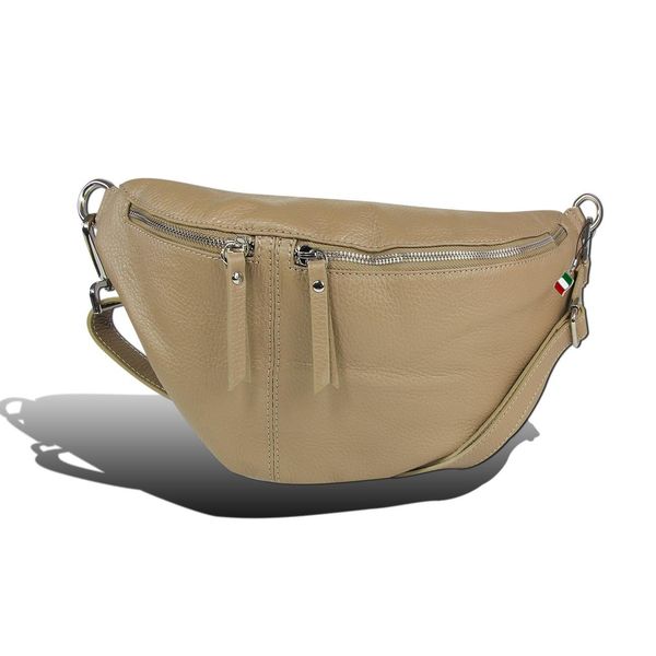 Cintura Borsa Beige Taupe Florence Tracolla Pelle Coordinata D2OTF820N-image