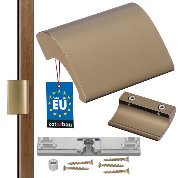 Kotarbau Maniglia Per Porta Da Balcone Maniglia Per Porta Da Balcone Alluminio Oro Maniglia Per Porta Da Balcone Maniglia Per Porta Fumatori Sicura Look Per Porta Chiudi Maniglia Maniglia Universale A Tirare-image