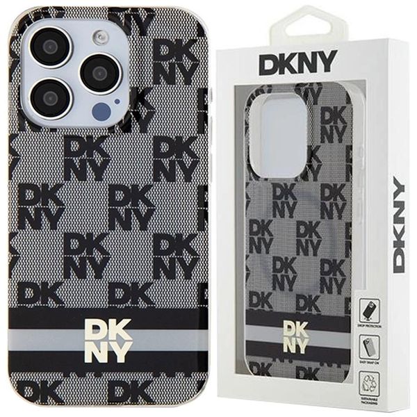 Dkny Dkhmn61Hcptsk Custodia Rigida Per Iphone 11 / Xr6.1 Czarny/Nero Iml Con Motivo Mono A Scacchi E Strisce Stampate Magsafe-image