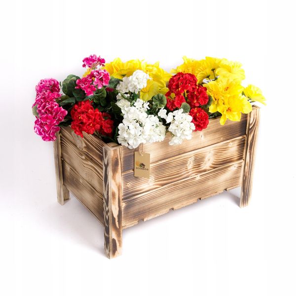 Fioriera Inserto Vaso In Legno Tan Per Fiori Piante Vaso Da Fiori-image