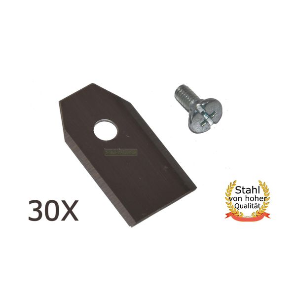 Lama In Acciaio Inox 30 X 3,5CM Per Herkules G-Froce, Telsing 1000 1500 2000 Robot Rasaerba-image