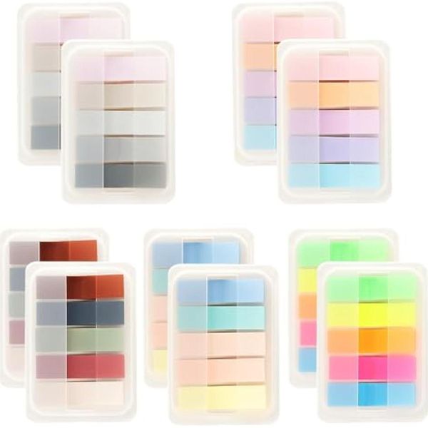 Inf Note Adesive Fluorescenti, Note Indice Classificate Con Custodia-image