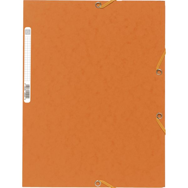 Cartella Exacompta A4+ Cartone Manila 400G Arancione Elastico 250 Fogli-image