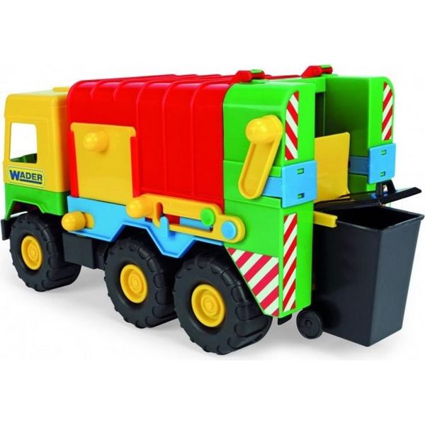 Camion Medio Auto Camion Dei Rifiuti Plastica 41Cm Trampoliere In Borsa-image