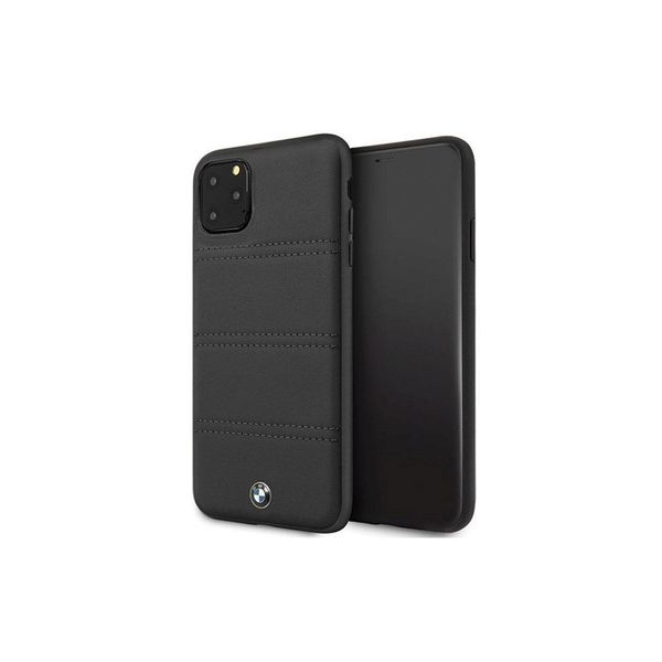 Etui Custodia Rigida Bmw Bmhcn65Pelbk Iphone 11Pro Max Czarny/Nero Firma Linee Orizzontali-image