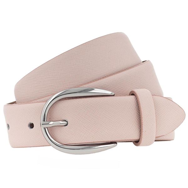 Vanzetti Pelle Cintura Classics 30Mm Cambered Leather Belt W95 Pale Rose Rosa-image