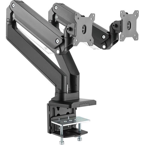 Supporto Da Tavolo Duo Regolabile In Altezza Con Molla A Gas 17-35", Xantron PRO-GS100D"-image