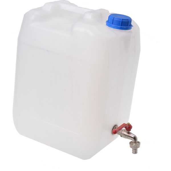 Serbatoio In Plastica Aqbau® Per Acqua Potabile Con Rubinetto In Ottone 20 Litri-image