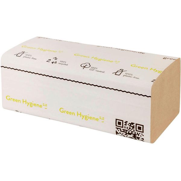 Green Hygiene® Falk Green Hygiene® PapierhandtüCher Falk Zick-Zack-Falzung 1-Lagig 5.000 TüCher-image