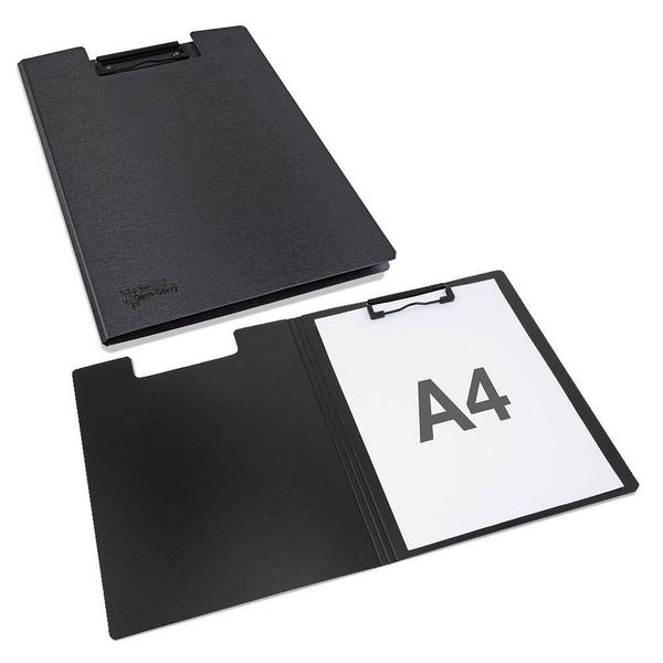 Rapesco® 1641 Klemmbrettmappe Germ-Savvy 1641 Din A4 Schwarz Kunststoff-image