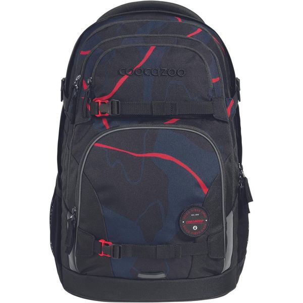 Coocazoo Zaino Della Scuola Porter School Backpack Lava Lines Nero-image