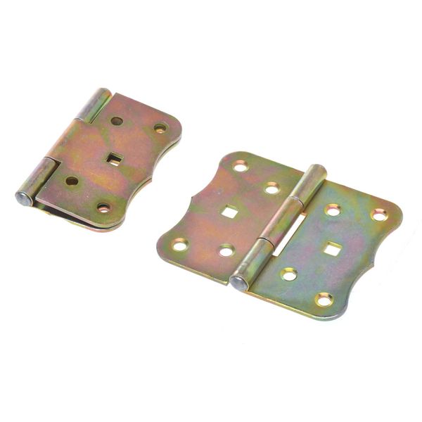 Aqbau® Cerniere Arrotolate 100 X 85 Mm Mezza Larghezza Cerniere Per Mobili Cerniera Per Casse Retro 2 Pezzi-image