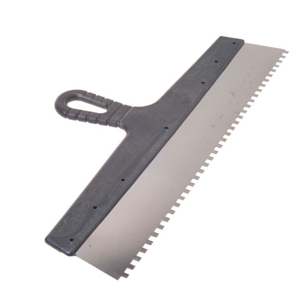 Aqbau® Spatola Dentata Spatola Adesiva Spatola Larga Spatola In Acciaio Inox 350 Mm 6X6-image
