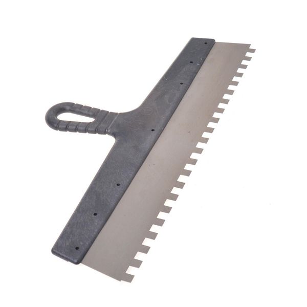 Aqbau® Spatola Dentata Spatola Per Adesivi Spatola Larga Spatola In Acciaio Inox 450 Mm 10X10-image
