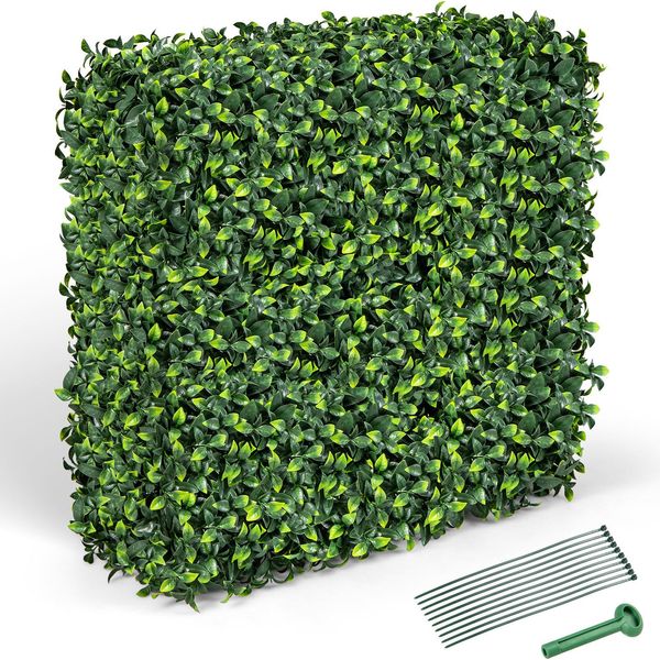 Costway Piante Artificiali Da Parete, Piante Artificiali A Terra, Piante Artificiali Come Divisorio E Decorazione, Con Foglie Realistiche In Pe, 92X38X86Cm-image