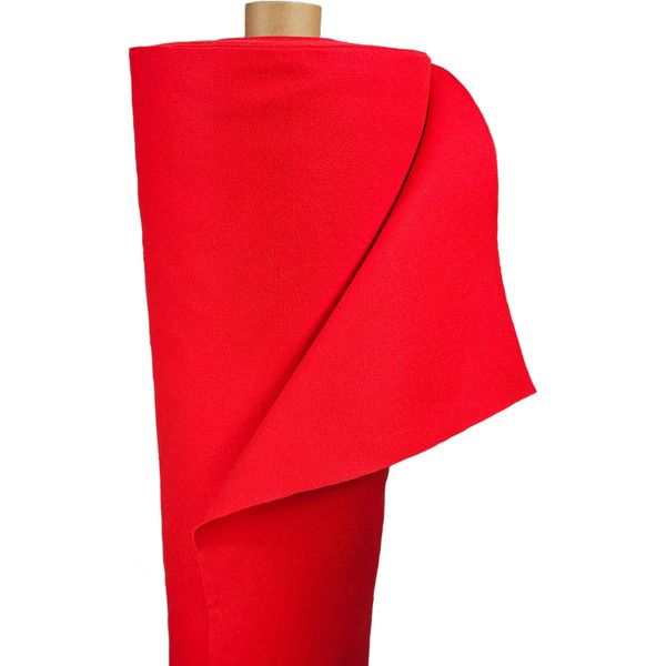 Feltro Artigianale 1,5 M Br. Tessuto Decorativo Lana Feltro Feltro Tessuto Feltro Rotolo Rosso-image