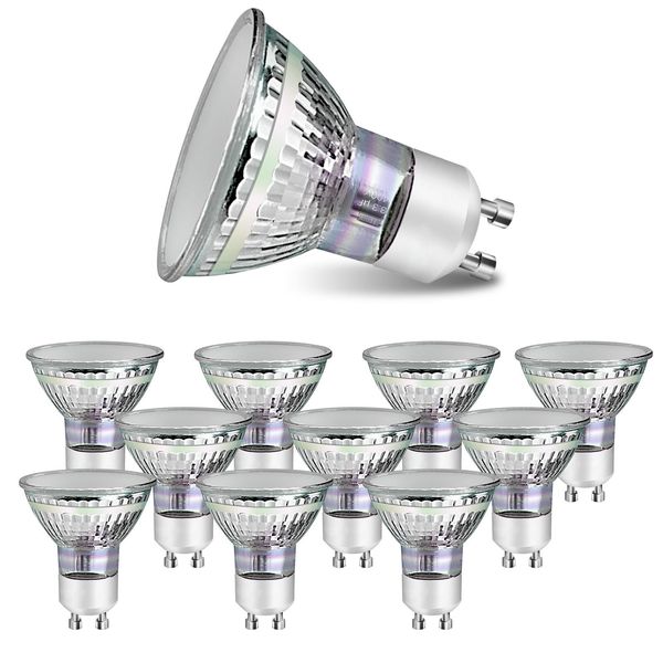 Zmh Lampadina 10 GU10 Bianco Caldo 3,5W Lampadina A Risparmio Energetico Led Sostituisce 40W 3000K Angolo Di Fascio 110° Spot Riflettore Lampadina Lampadina Faretto Faretto-image