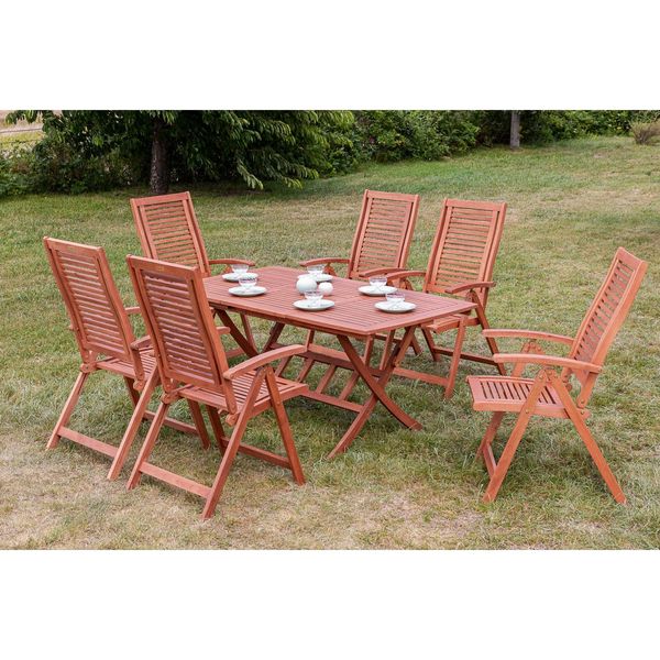Merxx GartenmöBelset Cordoba 7Tlg. Klappausziehtisch-image